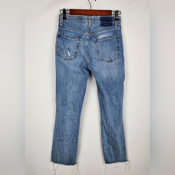 Abercrombie & Fitch The Boyfriend Mid Rise Distressed Jean Size 24/00 - Picture 2 of 5